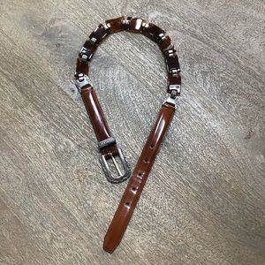 Brighton Leather Link Belt  Small